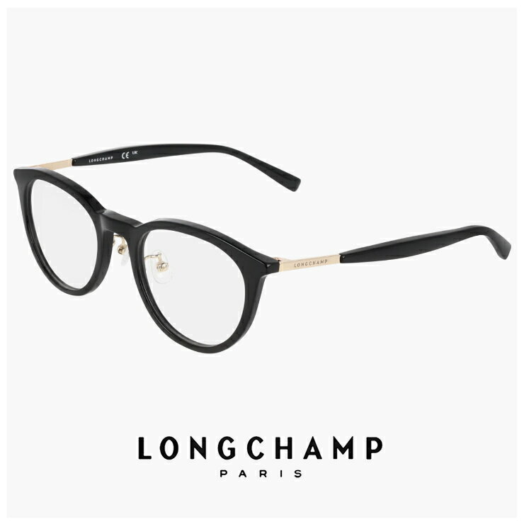 LONGCHAMP\\\' - レディース ロンシャン メガネ lo2805lbj-001 48mm longchamp 眼鏡 [ 度付き,ダテ眼鏡,クリアサングラス,老眼鏡 として対応可能 ] 度入り 度あり かわいい おしゃれ ボスリントン 型 ブランド 黒縁 黒ぶち ブラック カラー