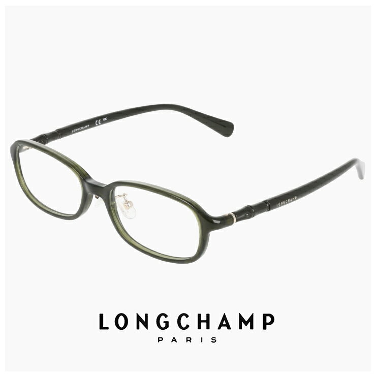 LONGCHAMP\\\' - レディース ロンシャン メガネ lo2806lbj-319 51mm longchamp 眼鏡 [ 度付き,ダテ眼鏡,クリアサングラス,老眼鏡 として対応可能 ] 度入り 度あり かわいい おしゃれ スクエア 型 丸眼鏡 ブランド TRANSPARENT KHAKI カラー