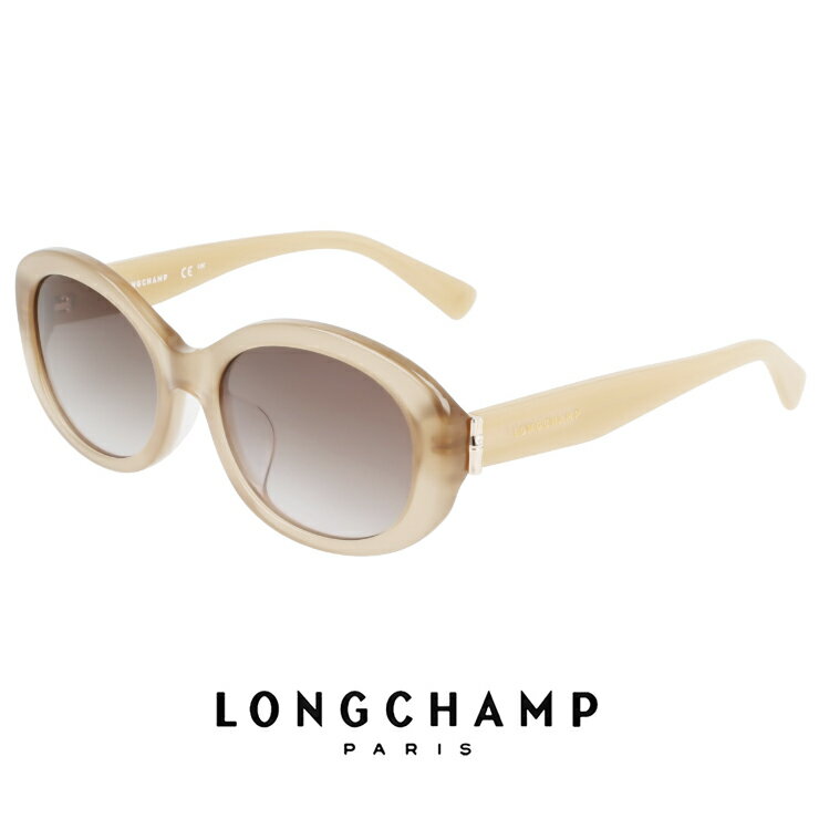 LONGCHAMP\\\\\\\' - レディース ロンシャン サングラス lo748slbj-272 longchamp 女性用 UVカット UV400 おしゃれ 紫外線対策 オーバル 型 かわいい アセテート フレーム クリアベージュ カラー