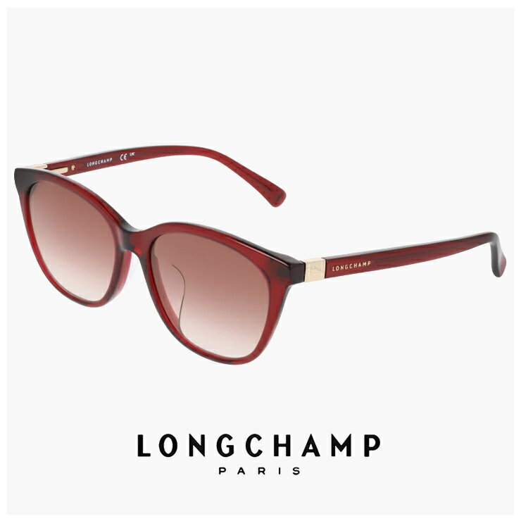 LONGCHAMP\\\\\\\' - レディース ロンシャン サングラス lo767slbj-601 longchamp 女性用 UVカット UV400 紫外線対策 ウェリントン 型 フレーム BURGUNDY カラー