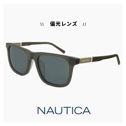 NAUTICA ノーティカ 偏光サングラス N6004slb 210 サングラス uvカット 紫外線対策 偏光 レンズ ウェリントン 型 メンズ レディース ユニセックス モデル 運転 ドライブ 釣り アウトドア キャンプ アジアンフィット モデル マット クリスタル ブラウン カラー