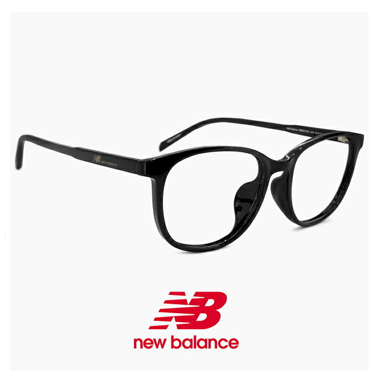 ニューバランス メガネ nb09378x-4 [ 度付き 対応 uvカット レンズ 付き ] new balance newbalance 眼鏡 メンズ レディース nb09378x c04 ブラック 黒 黒縁 黒ぶち ボスリントン 型 フレーム スポーツメガネ スポーツ眼鏡 老眼鏡 伊達メガネ クリアサングラス 度入り 度あり