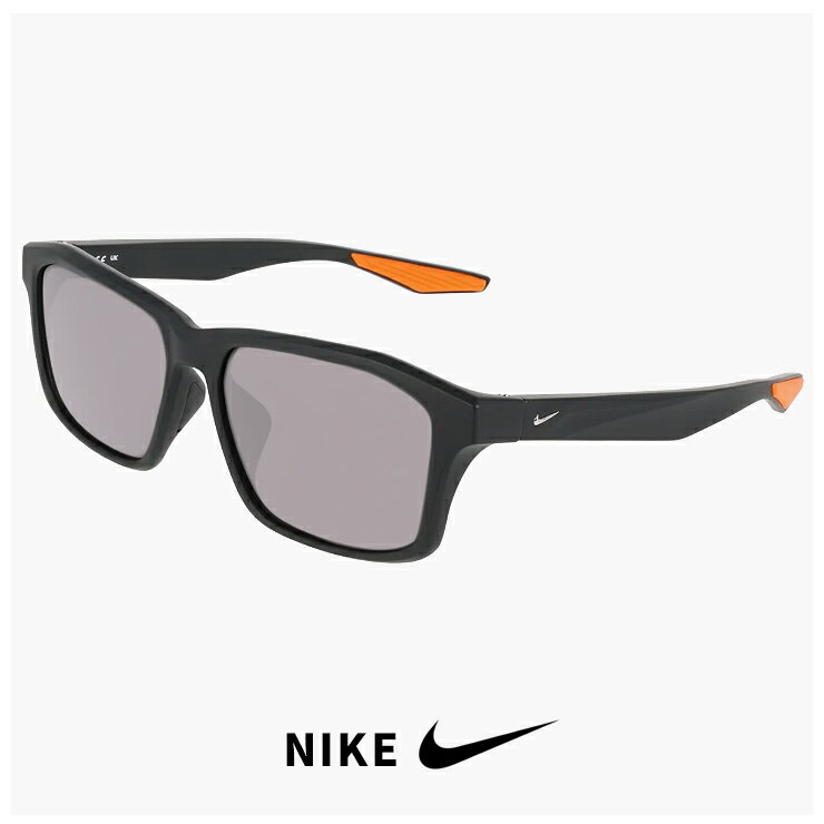 NIKE - ナイキ サングラス NIKE EXPLORE SPREE LB io1304 010 NIKE メンズ レディース ユニセックス モデル エクスプロア スプリー ゴルフ ランニング 野球 uvカット スポーツサングラス タウンユース おしゃれ おすすめ MATTE BLACK / GREY 黒縁 黒ぶち フレーム サングラス
