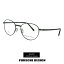 日本製 ポルシェデザイン メガネ p8306-a チタン [ 度付き,ダテ眼鏡,クリアサングラス,老眼鏡 として対応可能 ] PORSCHE DESIGN 眼鏡 porschedesign めがね メンズ ラウンド オーバル 型 黒縁 チタン フレーム