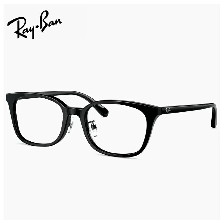 樂天商城 - レイバン メガネ 眼鏡 rx5407d 2000 52mm [ 度付き・伊達メガネ・クリアサングラス・老眼鏡として 対応可能な UVカット レンズ 付き ] Ray-Ban 眼鏡 メンズ rb5407d スクエア 型 フレーム めがね 黒縁 ブラック 黒ぶち フレーム