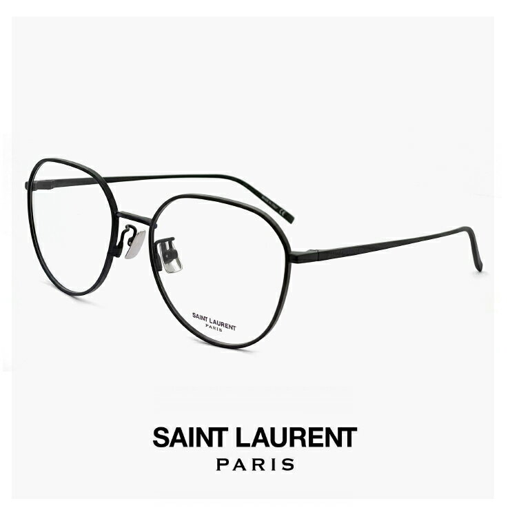 サンローラン サングラス メンズ サンローラン メンズ メガネ 【 度付き 又は 伊達レンズ 無料 】SAINT LAURENT sl484 001 眼鏡 度あり,ダテ眼鏡,クリアサングラス,老眼鏡 として対応可能 男性用 モデル ボストン クラウンパント 型 黒縁 黒ぶち フレーム SAINTLAURENT 正規品