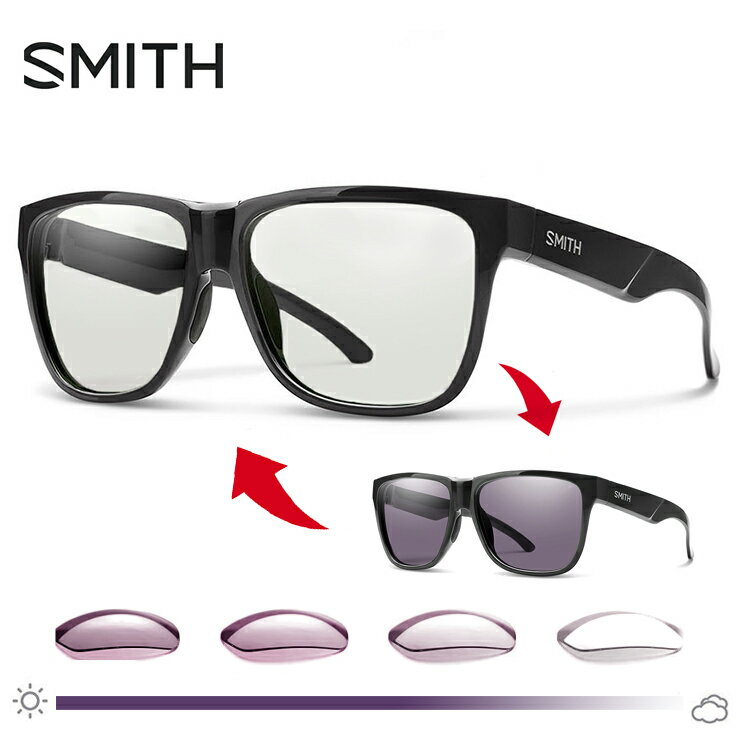 SMITH ʥߥ Ĵ󥰥饹 Lowdown2 807 Black Photochromic Clear ( photo c ) 󥰥饹   Ĵ NXT lowdown 2