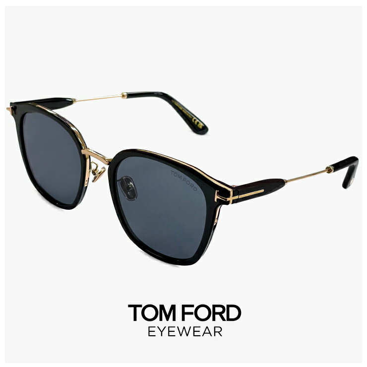 Rakuten - トムフォード サングラス FT1243-K 01a TOM FORD メンズ レディース ユニセックス モデル TOMFORD FT1243-K/S tf1243-k tf1243k セル巻き フラット ビック レンズ uvカット セル メタル コンビネーション フレーム 黒縁 黒ぶち アジアンフィット