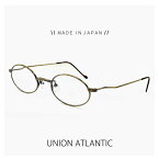 日本製 ユニオンアトランティック メガネ ua3600 11 46mm unionatlantic 眼鏡 [ 度付き,度なし,老眼鏡 として対応可能 ] 鯖江 メンズ 男性用 オーバル 型 チタン フレーム MADE IN JAPAN アンティークゴールド 【 笑福亭 鶴瓶 さん 愛用 メガネ 同型 カラー違い モデル】