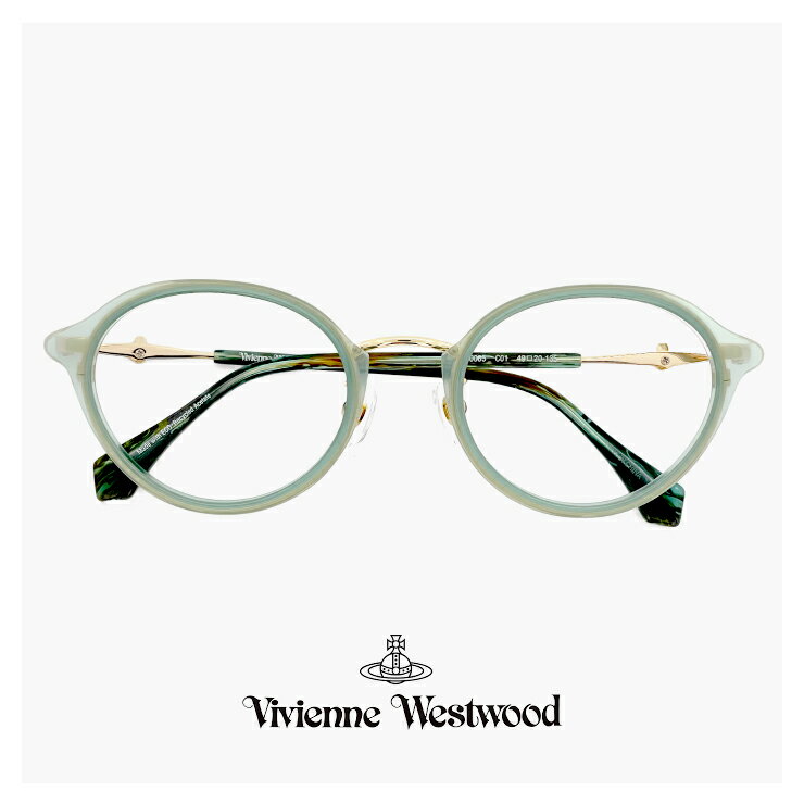 ヴィヴィアン ウエストウッド メガネ レディース 40-0005 c01 49mm Vivienne Westwood 眼鏡 女性 [ 度付き,ダテ眼鏡,クリアサングラス,老眼鏡 として対応可能な UVカット レンズ 付き ] 40-0005 ブランド オーバル 型 クリア フレーム オーブ アジアンフィット モデル