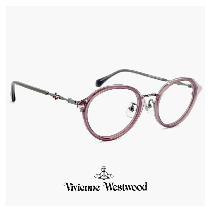 ヴィヴィアン・ウエストウッド ヴィヴィアン ウエストウッド メガネ レディース 40-0005 c03 49mm Vivienne Westwood 眼鏡 女性 [ 度付き,ダテ眼鏡,クリアサングラス,老眼鏡 として対応可能な UVカット レンズ 付き ] 40-0005 ブランド オーバル 型 クリア フレーム オーブ アジアンフィット モデル