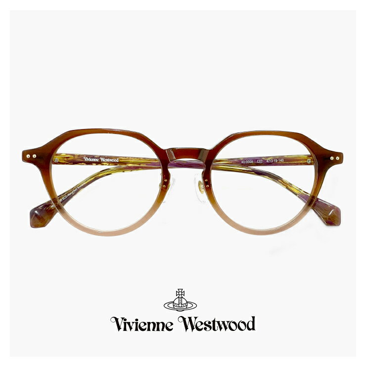 ヴィヴィアン・ウエストウッド ヴィヴィアン ウエストウッド メガネ レディース 40-0008 c02 47mm Vivienne Westwood 眼鏡 女性 [ 度付き,ダテ眼鏡,クリアサングラス,老眼鏡 として対応可能な UVカット レンズ 付き ] 40-0008 ブランド クラウンパント型 フレーム オーブ アジアンフィット モデル