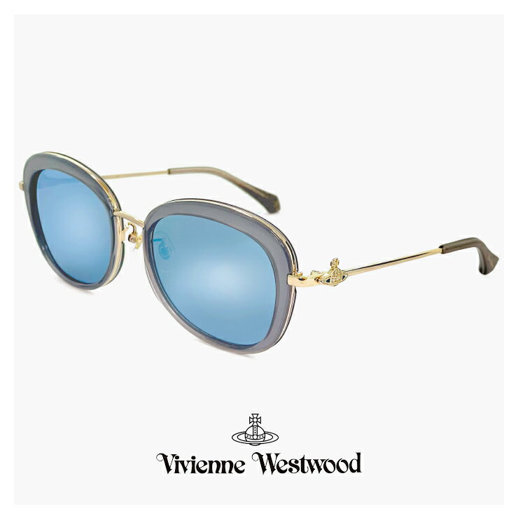 ヴィヴィアン・ウエストウッド レディース ヴィヴィアン ウエストウッド サングラス 41-5001 c01 54mm Vivienne Westwood uvカット 紫外線対策 セル巻き メタル フレーム オーバル バタフライ 型 オーブ ミラーレンズ アジアンフィット モデル