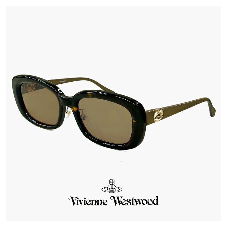 ヴィヴィアン・ウエストウッド レディース ヴィヴィアン ウエストウッド サングラス 41-5004 c02 54mm Vivienne Westwood uvカット 紫外線対策 オーバル スクエア 型 フレーム ダークデミブラウン オーブ アジアンフィット モデル