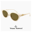 ヴィヴィアン・ウエストウッド レディース ヴィヴィアン ウエストウッド サングラス 41-5005 c02 54mm Vivienne Westwood uvカット 紫外線対策 ウェリントン 型 フレーム ホワイトベージュ オーブ アジアンフィット モデル