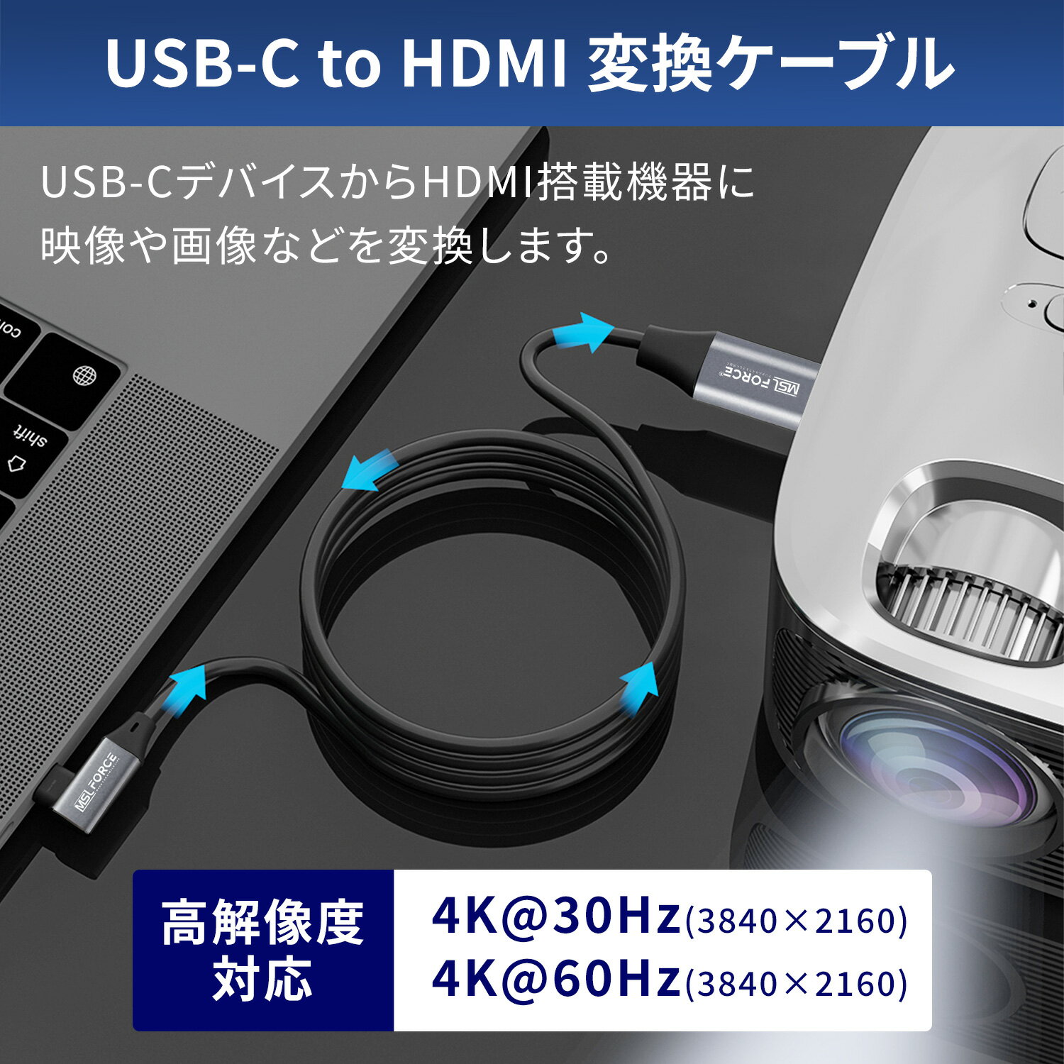 【お買い物マラソン15％OFFクーポン】【iPhone15 Plus Pro Max対応】Type-C(オス) to HDMI(オス) 変換ケーブル ストレート L字 4K 1.8m 3m usb hdmi 変換 HDMIからtype-c タイプc type-c to hdmiケーブル hdmi変換アダプタ tv uc0120 送料無料 HDMIからCタイプへの変換プラグ 3