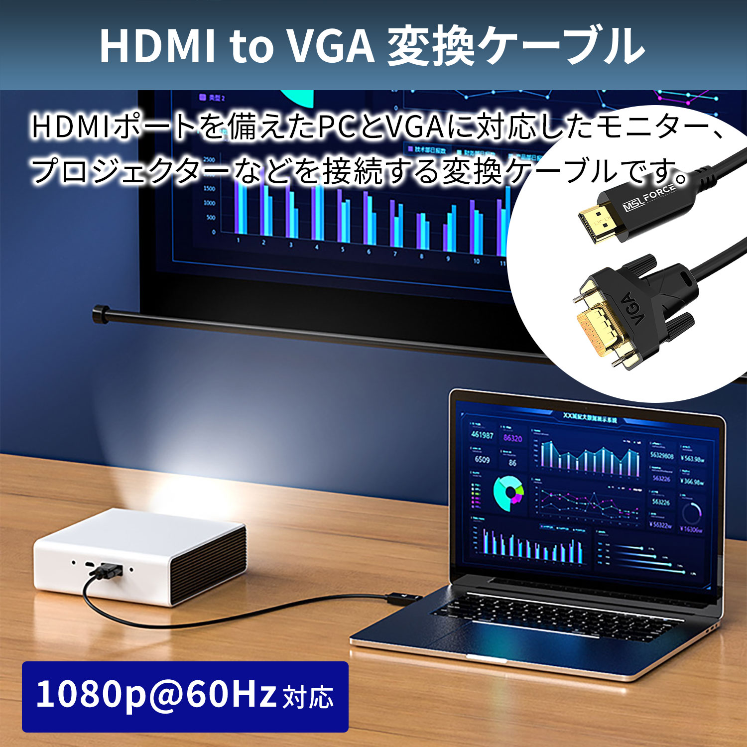 ��2����Ⱦ��/����600��OFF���ꥯ���ݥ��hdmi to vga�Ѵ������ץ��� vga�Ѵ� 24k���å� �ޥ���ǥ����ץ쥤�����ץ��� 1080P�б� �Ѵ������֥� 1920x1200 HDMI����VGA(����-�᥹) hd2vpa-1 ����̵��