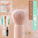 トラベル 化粧ブラシ メイクブラシ かわいい ミニ 引き戻し可能 ピンク 化粧ブラシセット プロフェッショナル メイクアップ ブラシ ファンデーション パウダー...