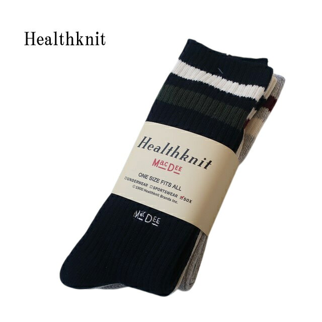 Rakuten - ヘルスニット 3足組 ロング ソックス 靴下 191-3730 メンズ アソート ワンポイント刺繍 2本ライン【healthknit/男性用/3P/底パイル/カジュアル/スクール/ファッション/ストリート/プレゼント/ギフト/贈り物】【2026モデル】【正規品】