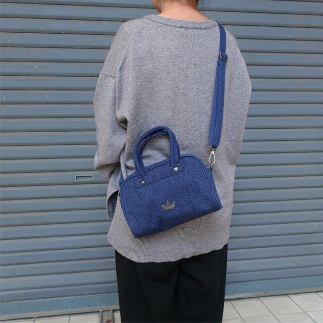 アディダス オリジナルス ミニ ボウリング バッグ デニム アディカラー ca367 adidas originals kd7897 ショルダーバッグ ミニバッグ かばん BAG 2026年モデル 正規品