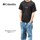 columbia コロンビア 半袖t メンズ CSCシーズナルロゴTシャツ ae1363 ブラック/ベージュ M/L/XL