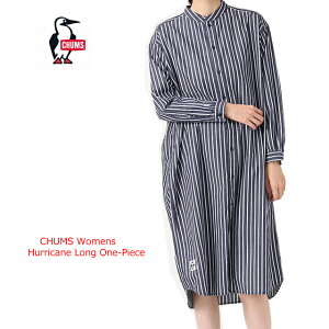 チャムス chums ワンピース レディース ハリケーン ロングシャツワンピース Mサイズ ch18-1260 chums hurricane long one-piece【CHUMS/女性/トップス/シャツワンピ/アウトドア/ストリート/ロゴ/ブービー/Hurricane Top】【2023年モデル】【あす楽対応】【正規品】