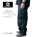 southpole サウスポール バギーデニム 31801401メンズ 75/ノンウォッシュ【SOUTH POLE/男性用/ルーズフィット/ストレートデニム/太めシルエット/ダボジーンズ/ジーパン/Gパン/ジーンズ/ボトムス/ファッション/ストリート】【あす楽対応】【正規品】