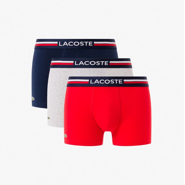 ラコステ lacoste ボクサーパンツ 5h2390-10 メンズ 3パックトランクショーツ【LACOSTE/男性/インナー/..