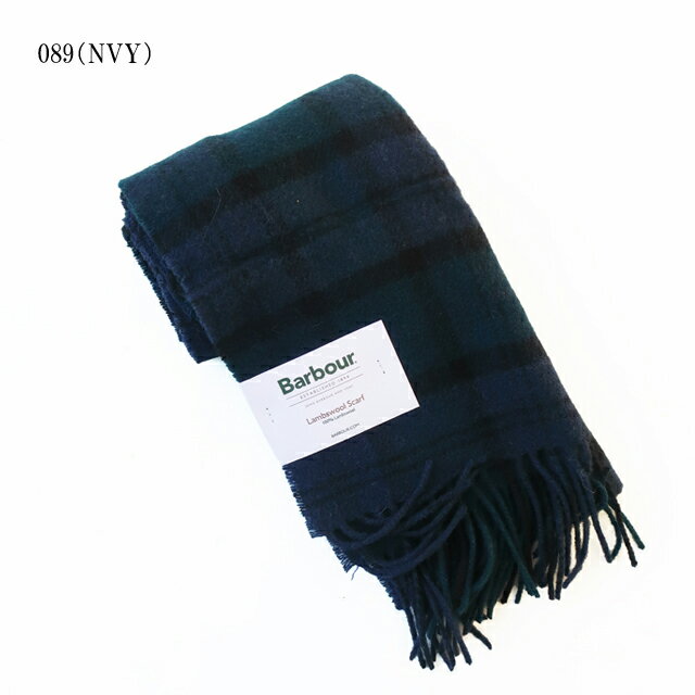 Barbour(バーブァー) マフラー美品  - ネイビー×ダークネイビー×ベージュ チェック柄 ウール Barbour - Barbour(バーブァー) マフラー美品 - ネイビー×ダーク