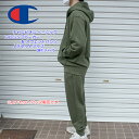 champion チャンピオン 上下セット メンズ スウェット フルジップパーカー&テーパードパンツ セットアップ c3-w104/c3-w201 アーミーグリ...