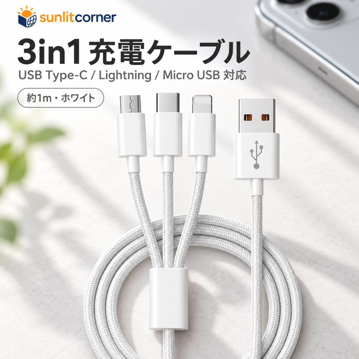 楽天市場】iphone3g 充電ケーブルの通販