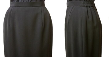 【日本製】ブラックフォーマル 夏用 ロングスカート(タイト)単品 レディース ミセス 大きいサイズ ロング丈(別売りブラウスと上下サイズ違いのセットに出来る)礼服 喪服