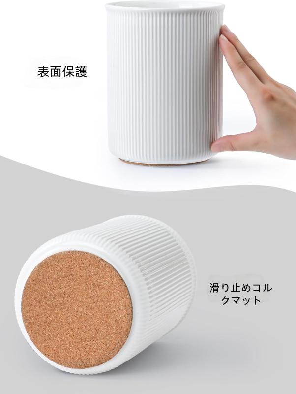 LoeJan (ロエジャン) 調理器具ホルダー 6.7インチ 特大 台所用品 クロック 安定 セラミック 台所用品オーガナイザー 調理ツールオーガナイザーセット キッチンカウンター 農家の装飾用 sunmarket-ago-10054595 ジョーマーケット サンプル画像3
