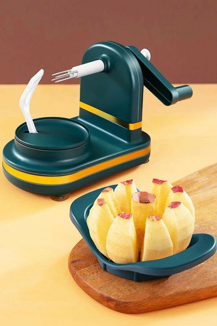 手動 野菜 皮むき器 吸盤付き フルーツカッター 野菜 果物 リンゴ、ナシ、ジャガイモ アボカド キッチ..