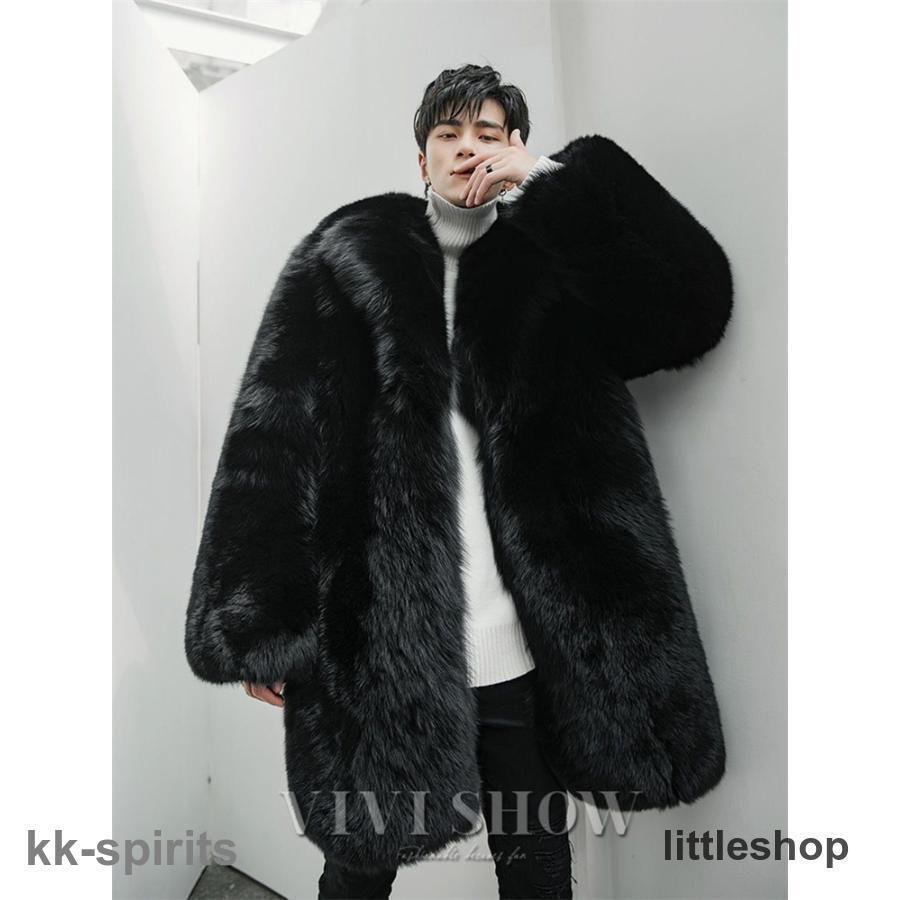 メンズファーコート 毛皮コート 新作 ファーコート メンズ 毛皮コート　おしゃれ 暖かい メンズファッション 冬物