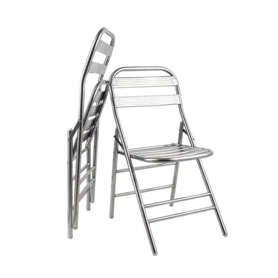 折りたたみチェア パイプ椅子 ステンレス製 軽量 ミーティングチェア 会議椅子 アウトドアチェア 通気..