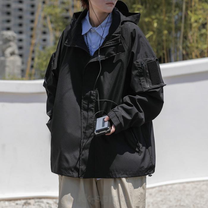 [Connectyle]アウトドアメンズUVカットキャップネックカバー日よけ帽子農作業(オレンジ)