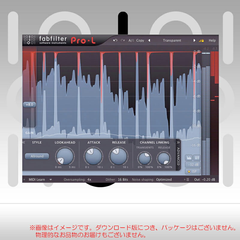 FABFILTER PRO-L2 ダウンロード版 安心の日本正規品！