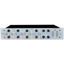 RUPERT NEVE DESIGNS Portico II Master Buss ProcessorRUPERT NEVEの歴史と技術が結集されたバスコンプレッサー。Portico2 Master Buss Processor(MBP)は5088Mixer とPortico2 Channel で採用したハイボルテージ技術をベースに開発されています。伝統的な2chステレオコンプリミッターの境界と限界を再定義するクリエイティブツールです。ルパート・ニーヴ設計のカスタム入出力トランスとハイボルテージ72V技術によって生み出されたMBPはどんなシステムにも完璧に統合します。さらにMBPはクリック付きのマスタリンググレードのポッドつまみを採用することにより、その革命的なダイナミクス、トーン、及びステレオフィールドコントロールを正確に調整できます。この新しい技術はルパート・ニーヴのクラシックデザインの大幅な進化です。数え切れないほどのレコーディングに供給してきた甘い音楽的なパフォーマンスはそのままにヘッドルーム、ダイナミックレンジ、帯域幅、スルーレート、ノイズ、歪み、精度の向上を実現しています。The CompressorMBPの二つのコンプレッサーセクションはRatio、Threshold、Attack、Release、Blend、Side-chain HPF、Limit、Make Up Gain、Linkのコントロールを搭載し、デュアルモノまたステレオソースに対して事実上無限の可能性を提示します。Linkを押すとチャンネルAがマスターコントロールとして機能し、ステレオソースを簡単にオペレーションできます。コンプレッサーセクションはFeed-Forward、Feed-Backを切り替えることできます。Feed-Forwardはトランスペアレントな近代的レンポンスをし、Feed-Backはスムースでより音楽的なヴィンテージ感のあるレスポンスが得られます。Peakモードはピークトランジェントに反応するアタックタイムを変更します。約0.1ミリ秒のレスポンスタイムになります。PeakモードがOFFになっている場合、コンプレッサーはアタック、リリース設定とあわせたRMS信号に応答します。SC HPFはサイドチェーン用の250Hzハイパスフィルターをインサートします。低域音に反応するVCAレスポンスを得られます。Blendはコンプレッションされた信号とドライ信号をパラレルミックスします。コンプレッションされた信号とドライ信号をミックスすることにより、自然な処理がが行えます。(例えば大きなヒットのあるスネアトラックの内にある繊細なブラッシングの処理などに。)自然なダイナミクス感を維持しながら高い音圧を得ることができます。EQやその他フィルターを使ったより幅広いサイドチェーン処理の為に外部”センド”、”リターン”を用意しています。“リターン”は入力された信号以外の音量を下げる”キー”として使うこともできます。(例えば、ナレーションキーイングコンプレッサーとしてバックグラウンドミュージックの音量を下げるなど)The LimiterThe Portico II Master Buss Processorは非常に高い汎用性を持ち、トランスペアレントで音楽的なリミッターを備えています。一見すると、ひとつのノブでの操作する簡潔なリミッターなので嘲笑するかもしれません。しかし、このリミッターは大変インテリジェントで、様々な信号に理性的に応答します。私達のこの新しいアダプティブリリーステクノロジーはその画期的なパフーマンス裏側にあります。一定のリリースタイムをブレンドすることで、このリミッターはスネアのような速い信号とベースギターの様な遅い信号を同時に対応することができます。この構成によってリミッターがトランジェントを捕まえてすぐ後に手放すことができ、一定にカウントする遅い信号をより音楽的に扱うことができます。MBP リミッターは、通常の速い動作をするリミッターに見られる変調歪みが無く、音楽の本質的特性を維持したまま、一般的に可能とされているよりもアグレッシブなリミッティングを提供できます。通常、リミッターは”どのくらい速い反応をさせるか”と”低周波の変調歪み量”との間でトレードオフがあります。これはサイドチェーンでトリガーされた低い周波数がコンプレッサーを迅速にON、OFFさせられることで全体信号に変調が起きることによります。この事象は正弦波で見ている分にはとても興味深いものですが、音楽的には非常に望ましくないものです。このMBPにはこのトレードオフが無いばかりか、この両方の長所を利用できます。ローエンドの整合性と滑らかさを維持しながら迅速でテキパキとした応答を得ることができるのです。アダプティブタイムコンスタント回路に加えて、リリースタイムはノブの位置によって可変します。ノブは反時計回りに回り、通常のリリースタイムはリダクション量に合わせてより長くなります。MBPは20kHz波形の最初の半分がスレッショルドを超えた時、03ms の応答をする様に設計されています。スレッショルド値3dbにて10:1レシオよりも優れた結果を達成する”Medium Knee”のratioを持っています。スレッショルドノブが非常に高い値に設定されている時、ソフトクリッパー回路は”knee”に捉えられたトランジェントを捕まえます。リミッターとソフトクリッパーはノブを時計周りに回しきることで切り替えられます。リリースタイムは完全に自動になっており、リミッティングの平均深度とスレッショルドを超えたトランジェントの持続時間に応じて調整されます。リミッターはコンプレッサーのディスクリート、クラスAのゲインモジュールとVCAを共有しており、その存在自体が音楽信号の劣化を招くことはありません。これらの新しい技術によって、非常にトランスペアレントな品質を保ったまま、従来のリミッターと比較して2倍のゲインリダクションを可能にしました。The Stereo Field EditorMBPに搭載されているステレオフィールドエディター(SFE)は伝統的なM−SテクニックにWidthとDepth、それぞれに対応するバンドパスフィルターを使って新たな高みに取り組みます。Widthコントロールはステレオイメージの幅を広げたり狭めたりできます。またレコーディングに内包するアンビエントの量を調整することができます。Widthコントロールをワイドの方に回すとサイド成分がブーストされます。ソースによりますがステレオのリバーブ感が強調される結果になります。逆に、ステレオをモノラルに回すと、左右のチャンネルに類似した位相が多く含まれていた場合、モノラル成分が強調されます。もし片側の入力チャンネルに逆相の成分が多く含まれてた場合、打ち消し合い聞こえなくなる箇所が現れます。Widthコントロールのエフェクト量は、オリジナルソースのステレオ情報の量とステレオフィールドエディターのコントロール相互作用に依存しているため最良の結果を得る為にリスニングと実験が不可欠です。MBPのDepthコントロールはサウンドステージ内の要素の空間的位置を調整します。ソロ楽器やボーカルのようなセンターにパンニングされた要素はミックスの前面に持ってくることができます。多くの場合、音楽に悪影響を与えること無くDepthとWidthコントロールを組み合わせでルームアンビエンス感と立体感を調整できます。SFEをより良く調整する為にWidth とDepthの回路にはそれぞれ特定の帯域を調整できるフィルターを搭載しています。例えば、低域の量を増やしたい場合、SFEのDepthとDepth EQをONにし、LFに設定します。中域の音すべてににフィルタリングを掛ける(この場合は250Hz)ことでセンターにある低域が聴感上増加します。似たような効果はWidthで行なえる場合があります。Widthをブーストせずサイド成分に含まれる低域をカットすることで同様の効果を得ることできます。さらにWidth Eqを使って、今度はHM(場合によってはLM)に設定してバンドパスフィルタリングされたサイド成分の情報を増やします。楽器、ボーカル、コーラスのリバーブ感に素晴らしいの広がりが得られます。さらに広げることでリスナーを包み込むイリュージョンような音にすることもできます。関連タグ：ニーヴ プロセッサー ニーブ仕様詳細・対応動作条件は、メーカーサイトの情報をご確認の上、お買い求めください