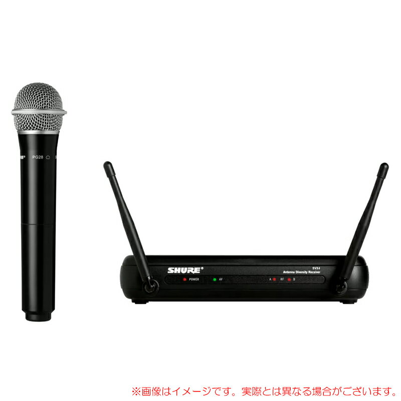 SHURE SVX24/PG28 スピーチ向けハンドマイク1本 ワイヤレスマイクセット 【接続などについてもご相談ください】 SVX24J/PG28-JB1