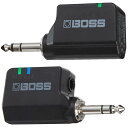 BOSS WL-20 GUITAR WIRELESS SYSTEMケーブルと同じ感覚で使える新世代のワイヤレス　BOSS独自のワイヤレス・テクノロジーにより、音の遅れや音質劣化の心配なく、超高品質で安定した信号伝送を実現します。また筐体は非常にコンパクトで、面倒な接続設定も一切不要、ケーブルと同じ感覚で誰でも簡単にワイヤレス・システムを導入できます。　ライブや友人とのセッション、自宅での演奏など、様々な場面で、ケーブルを一切気にすることのないストレス・フリーな演奏環境を実現します。また、ライブでのサウンド・チェック時には客席から自分のサウンドを確認、本番中も自由に動き回り、他のバンド・メンバーやオーディエンスも巻き込んだ、今まで以上にダイナミックで楽しいライブ・パフォーマンスが可能です。ケーブル・トーン・シミュレーション搭載のWL-20　最も一般的なパッシブ・タイプのピックアップ（電池が不要なピックアップ）を搭載したギターやベースを演奏する際は、WL-20が最適です。パッシブ・タイプのピックアップと3mのギター・ケーブルを組み合わせた際に起こる自然な音質変化を再現するケーブル・トーン・シミュレーションを搭載しており、ギター・ケーブルに特有の温かさのある音質を再現します。製品特徴・ギターやベース、電子楽器に接続するだけで即座に使用可能なワイヤレス・システム・トランスミッターをレシーバーに約10秒間ドッキングさせるだけで、自動で最適なワイヤレス接続を確立・BOSSが独自に開発したワイヤレス・テクノロジーにより、高音質で安定した接続を2.3msの超低レイテンシーで実現（伝送範囲：15m ※使用場所の状況により変動）・最大12時間の連続使用が可能な充電式内蔵バッテリー(※フル充電時には最大でトランスミッター約12時間、レシーバー約10時間の使用が可能)・汎用USBアダプター（5V/500mA以上）で簡単に充電可能・3mのギター・ケーブルを使用した際の自然な音質変化を再現したケーブル・トーン・シミュレーション（WL-20のみ）・スペアとしてトランスミッターWL-Tを別売どのようなギターで使用できますか？以下のギターには対応しておりません。 ■下記のタイプの機器では、仕様が制限されます。・OUTPUT 端子がステレオ標準タイプ（TRS 標準タイプ）の機器※L側（Tip 側）の信号のみ出力されます。 ■下記のタイプのギターには対応しておりません。・取り付けジャック部分に、トランスミッターを取り付けるための空間（直径 18.5mm、深さ 5mm の円柱状の空間）が確保できないギター ●電気的な配線仕様が特殊なギター → 一部のアクティブ・ピックアップ搭載ギターギターのアクティブ回路で、一般的な TRS ジャック出力の配線方法は、Tip＝オーディオ、Sleeve＝グラウンド、Ring がバッテリー・グラウンド用です。稀にこの Ring と Sleeve が逆に配線されているギターがあり、その場合は、ギターのアクティブ回路が正しく動作しません。●YAMAHA サイレント・ギター → 電気的な配線仕様のため動作しません。仕様概要主な仕様（レシーバー）無線通信フォーマット:BOSS独自方式によるデジタル・オーディオ無線キャリア周波数:2.4GHz最大同時使用チャンネル数:14（使用場所の状況により変動）伝送範囲見通し:15m（使用場所の状況により変動）レイテンシー:2.3msダイナミックレンジ:110dB以上周波数特性:20Hz〜20kHz規定入力レベル:-10dBu入力インピーダンス:1MΩ規定出力レベル:-10dBu出力インピーダンス:1kΩ推奨負荷インピーダンス:10kΩ以上インジケーター:POWERインジケーター（バッテリー・チェック兼用）、RECEIVEインジケーター接続端子:　出力端子：TRS標準タイプ　TRANSMITTER端子：TRS標準タイプ　DC IN 5V 端子：USB マイクロBタイプ電源:充電式リチウム・イオン電池、DC IN 5V端子より取得消費電流:　ワイヤレス動作時：60mA　充電時：500mA電池の充電時間:　レシーバーのみの充電：約3時間　トランスミッターと同時充電：約4時間電池による連続使用時間約:10時間(※使用状態によって異なります)付属品:取扱説明書、「安全上のご注意」チラシ、トランスミッター、充電用マイクロUSBケーブル※、保証書、ローランド ユーザー登録カード※充電には、市販のUSB ACアダプター（5V/0.5A以上）が必要です。サイズ:幅87×奥行25×高さ38(mm)重量:60g主な仕様（トランスミッター（WL-T））規定入力レベル:-10dBu（1MΩ）インジケーター:BATTERY接続端子:　入力端子：TRS標準タイプ　DC IN 5V 端子：USB マイクロBタイプ電源:充電式リチウム・イオン電池、DC IN 5V端子より取得消費電流:350mA電池の充電時間:　トランスミッターのみの充電：約3時間　レシーバーと同時充電：約4時間連続使用時間:約12時間サイズ:幅87×奥行22×高さ36(mm)重量:43g関連タグ：ボス ワイアレス ワイヤレス WL20 WL-50 WL-20 WL-20L仕様詳細・対応動作要件は、本製品メーカーサイト情報をご参照の上、お買い求めください。