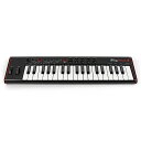 IK MULTIMEDIA IRIG KEYS 2オーディオ出力端子搭載コンパクトなユニバーサルMIDIキーボードiRig Keys 2は、高い人気を得た初代iRig Keysシリーズの後継機種と呼ぶにふさわしい、さらに便利な次世代MIDIキーボードへ進化しました。最新のモバイル・デバイス利用時に便利なオーディオ出力端子、MIDI入出力端子、複数の電源オプションやソフトウェア・バンドル、洗練された外観など、より便利に自由にご利用いただけます。製品概要と主な特長iRig Keys 2/iRig Keys 2 Proは、ベロシティー対応の37鍵(3オクターブ)USB/MIDIキーボードです。iRig Keys 2はミニ鍵盤タイプ、そしてiRig Keys 2 Proはフルサイズ鍵盤タイプで、いずれも省スペースながらほどよい重みを感じる鍵盤で、本格的な演奏を可能にします。Mac/Windowsコンピューター、iPhone/iPad、Android(一部を除く)、その他MIDI対応機器などへデバイスの制約なく接続可能です。iRig Keys譲りのコンパクトさも健在で、いつでもどこへでも気軽にクリエイティビティを持ち運ぶことが可能です。MIDI入出力端子も装備されているので、MIDI端子を装備したUNO Synth、UNO Drumのようなハードウェアシンセサイザーを直接演奏できます。もちろん、コンピューターやモバイルデバイスに接続すれば、MIDIインターフェースとしても機能しますので、ハードウェアを含めたセットアップをよりコンパクトにまとめることが可能です。オーディオ出力として、ヘッドフォン端子が搭載されています(ヘッドフォン端子を装備しないモバイルデバイスを接続した場合、その出力音声をiRig Keys 2のヘッドフォン端子からモニタリングできます。またコンピューターベースの音楽制作環境では、オーディオIFなどを別途用意せずに出力音声のモニタリングが可能になります。コントロールも充実しており、モジュレーションホイール、ピッチベンドホイール、出力音量調節ノブ、オクターブおよびプログラムup/downボタン、SETおよびALTボタン、データプッシュエンコーダーなど、数多くの便利なコントロールが搭載されています。4つの割り当て可能なノブには、任意のパラメーターをアサイン可能。またエディットモードではトランスポーズやベロシティー感度の設定、MIDIチャンネルの変更やノブのカスタマイズなど、数多くの設定が行え、保存が可能。SETボタンでいつでも呼び出すことが可能です。なお消費電力が小さいので、コンピューターやモバイルデバイスからの電源供給のほか、USB接続のモバイルバッテリーでも動作するため、さまざまな場所や環境での演奏が可能です。製品仕様接続端子デバイスコネクター:micro-USBMIDI入力:2.5mm TRSジャックMIDI出力:2.5mm TRSジャックヘッドフォンステレオ出力:ミニ(1/8インチ)ステレオフォーンTRSジャックペダル入力:標準(1/4インチ)フォーンTRSジャック共通量子化:16/24ビットD/A変換サンプリング周波数:44.1kHz、48kHz、88.2kHz、96kHz電源:USBバスパワー(コンピューター/モバイルデバイス接続時)、USBパワーサプライ、USBバッテリーパックコントロール部キーボード:37鍵ミニサイズ、ベロシティー対応スイッチ:オクターブ、プログラムチェンジ、セットアップアサイナブルエンコーダー:1アサイナブルノブ:4+4外形寸法及び本体重量iRig Keys 2:518×139×40mm/0.87 kg付属品:Lightning to micro-USBケーブル(60cm)、USB-A to micro-USBケーブル(60cm)、2.5mm TRS male to MIDI femaleアダプター(10cm)※USB-C to micro-USBケーブル、およびmicro-USB-OTG to micro-USBケーブルは別売りです。付属ソフトウェア:SampleTank 4 SEがバンドル※製品登録を行うことで、SampleTank FREE for iOS、iGrand Piano FREE for iOS＆Android、iLectric Piano FREE for Androidといった無償アプリのボーナス・サウンドがご利用いただけるようになります。関連タグ：ik ミディ 鍵盤 シンセサイザー DTM 作曲仕様詳細・対応動作要件は、本製品メーカーサイト情報をご参照の上、お買い求めください。