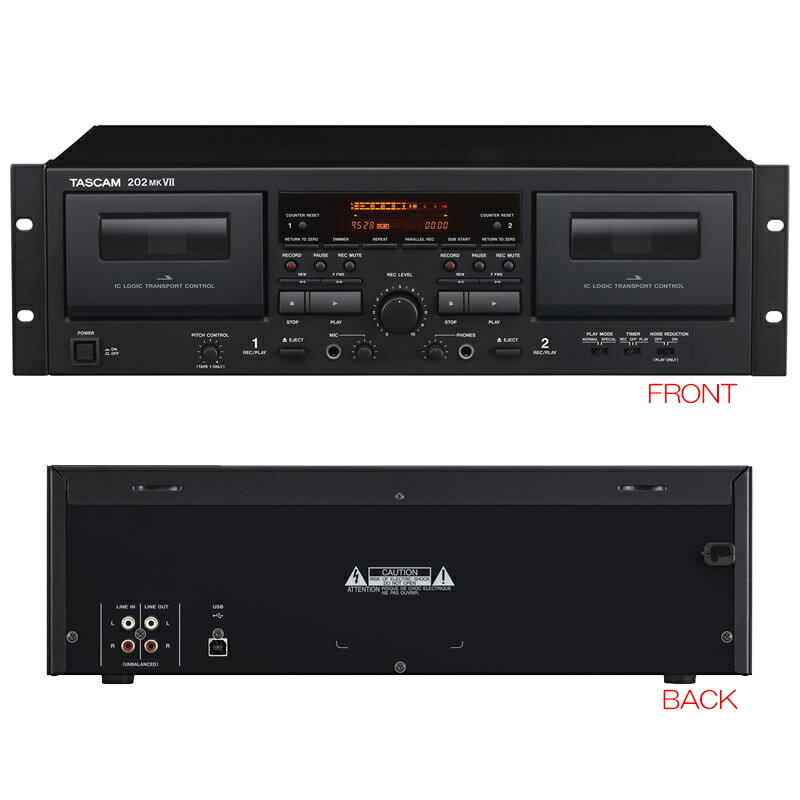 TASCAM 202MKVII 202MK7 業務用ダブルカセ