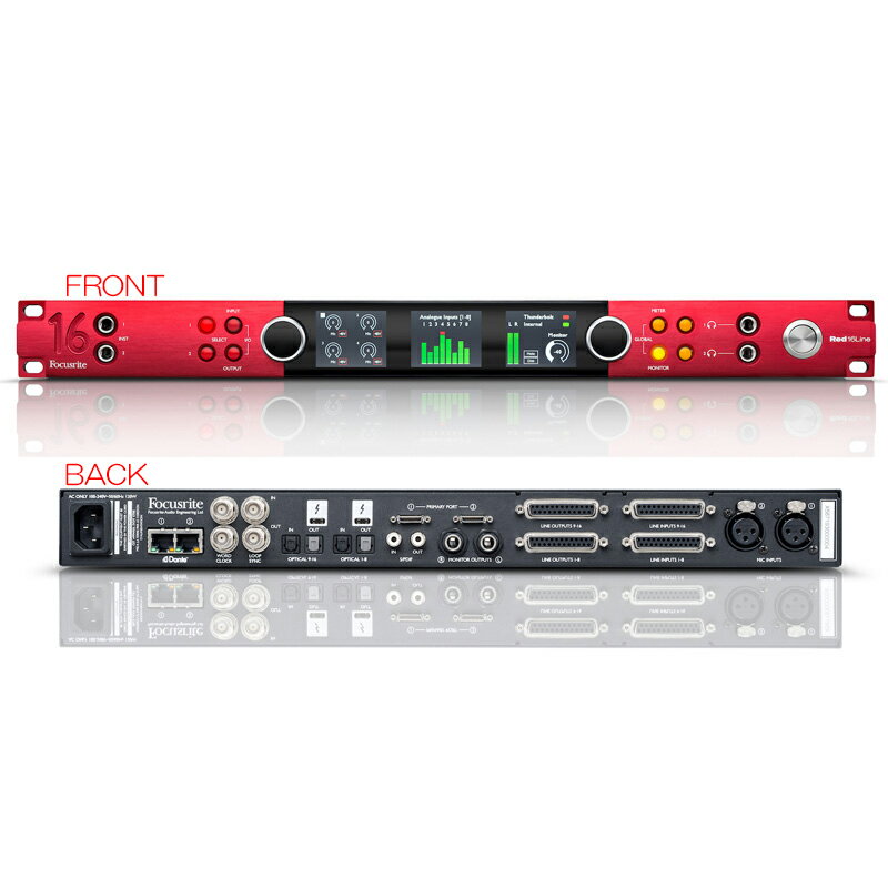 FOCUSRITE RED 16LINE オーディオ・インターフェイス 安心の日本正規品！