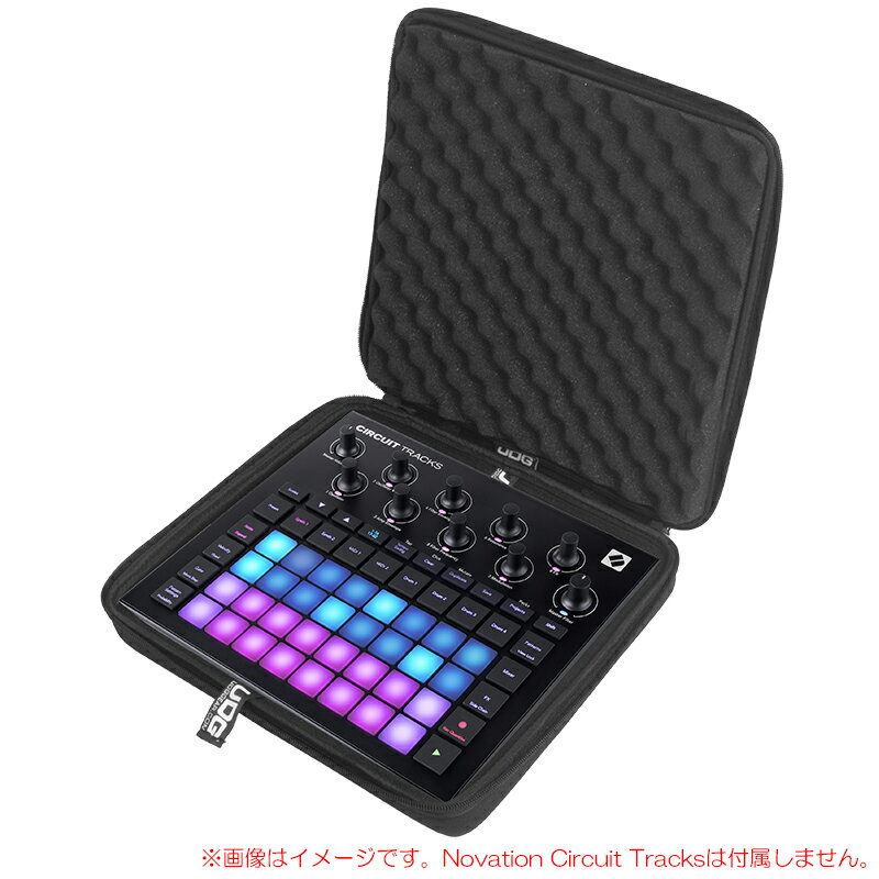 UDG U8488BL CREATOR NOVATION CIRCUIT TRACKS/RHYTHM ハードケースNovation Circuit Tracks / Rhythmが入るハードケース　Novation Circuit Tracks/Rhythmの対応ケースをお探しですか？　それならもう探す必要はありません。　UDGは、過酷なツアーにも耐えうる、頑丈に設計された超軽量のEVAハードケースプロテクターを開発しました。　耐久性のある軽量の圧縮成形EVA素材とラミネートナイロンの外装で構成されたこれらのケースは、落下、引っかき傷、液体からの保護を提供します。　内部のエッグクレートスポンジが振動、衝撃を吸収します。特徴・Novation Circuit Tracks/Rhythmに対応 ・エッグクレートスポンジが振動、衝撃を吸収 ・頑丈なグリップ ・開閉が容易なジッパー仕様対応機種:Novation Circuit Tracks / Rhythmカラー:ブラック 重量:0.99kg 外寸:29.5 x 25 x 7 cm 素材:デュラショックEVA、内部ソフトフリース 関連タグ：専用ハードケース Novation Circuit Tracks Rhythm仕様詳細・対応動作要件は、本製品メーカーサイト情報をご参照の上、お買い求めください。