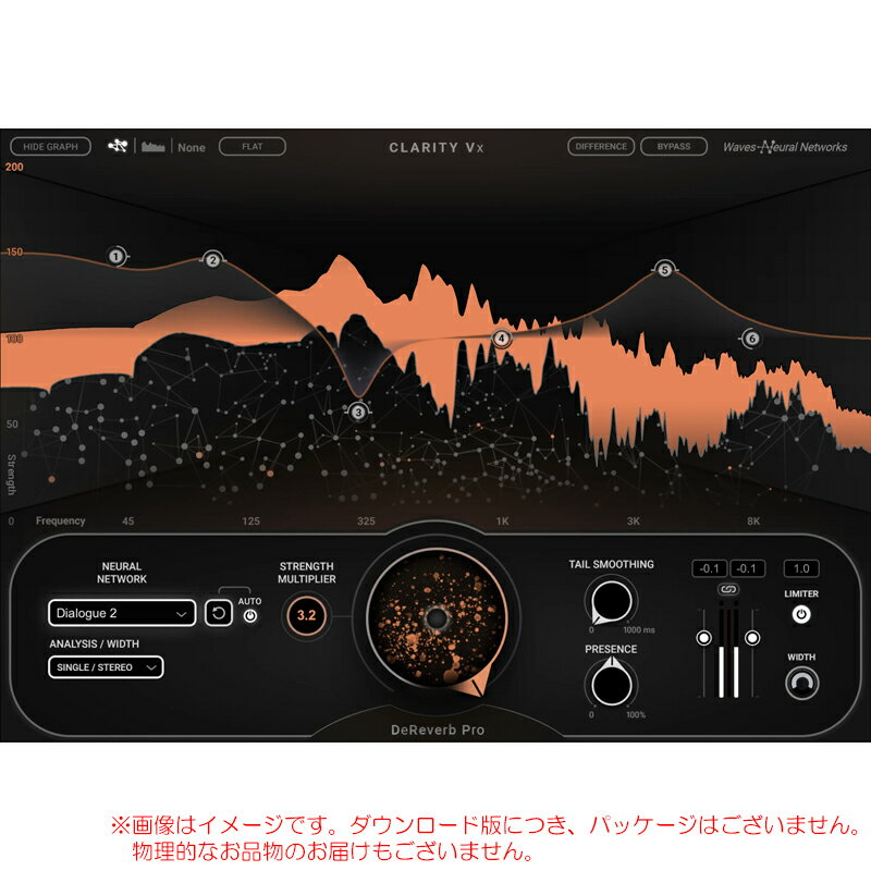 楽天サンフォニックス楽天市場店WAVES CLARITY VX DEREVERB PRO ダウンロード版 安心の日本正規品！【期間限定特価！】