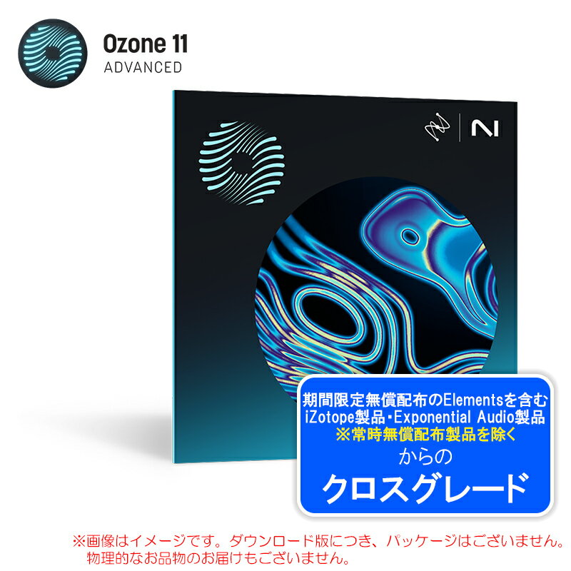 IZOTOPE OZONE 11 ADVANCED CROSSGRADE ANY PAID IZOTOPE PRODUCT【特価！在庫限り】