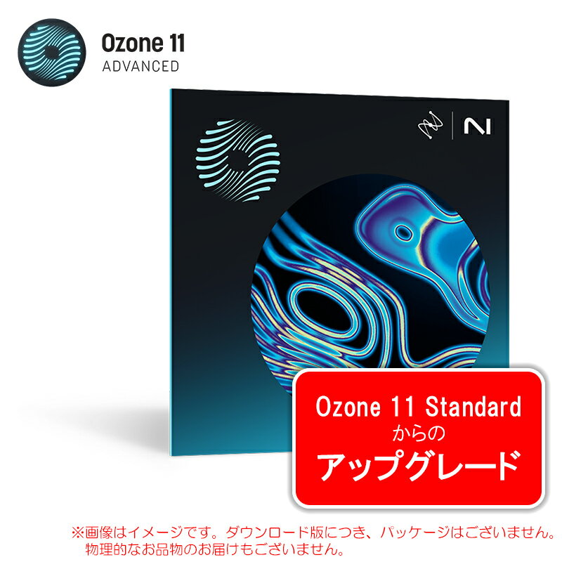 IZOTOPE OZONE 11 ADVANCED UPGRADE OZONE 11 STANDARD ダウンロード版