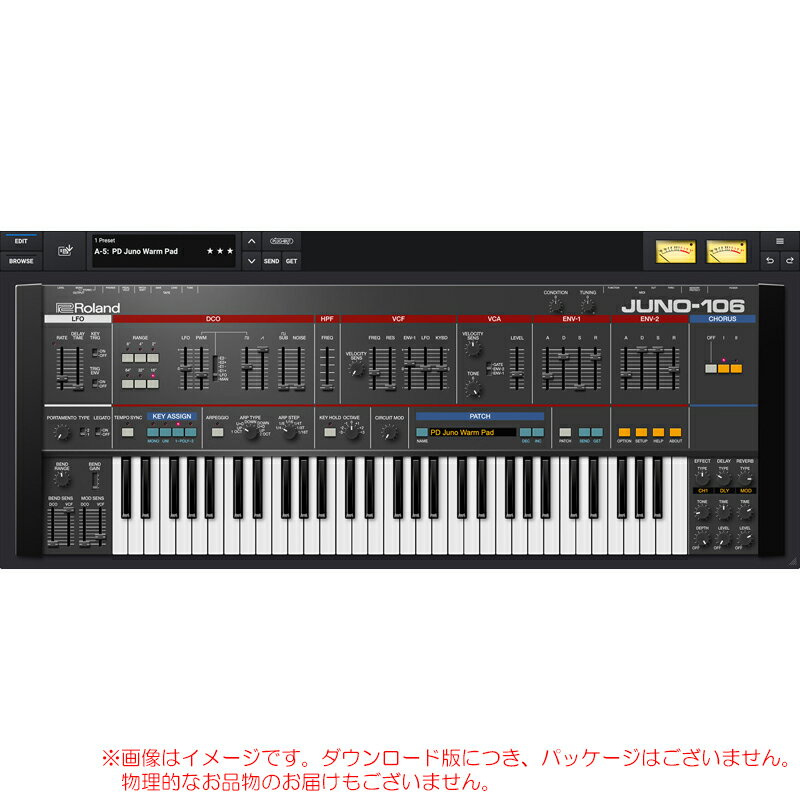 ROLAND JUNO-106 ROLAND CLOUD 買い切りライセンス 【最短当日メール納品】