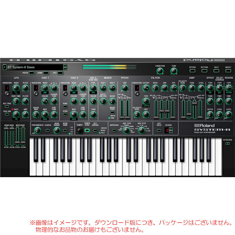 ROLAND SYSTEM-8 ROLAND CLOUD 買い切りライセンス 【最短当日メール納品】